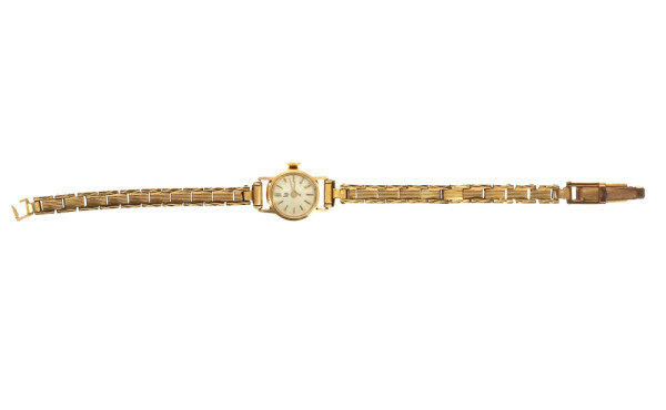 Montre bracelet dame boîtier or jaune 18