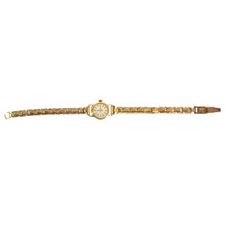 Montre bracelet dame boîtier or jaune 18
