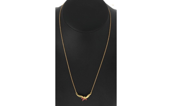 Collier en or jaune 18 cts, poinçon tête
