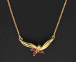 Collier en or jaune 18 cts, poinçon tête