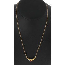 Collier en or jaune 18 cts, poinçon tête