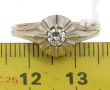 Bague solitaire diamant en or 18 cts, po