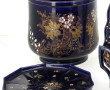 Lot de 4 pièces en faïence ancienne bleu
