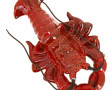 HOMARD - Sujet décoratif en faïence roug