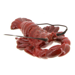 HOMARD - Sujet décoratif en faïence roug