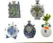 Lot de 5 secouettes en faïence décor en 