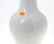 Pied de lampe en céramique blanche craqu