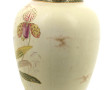 Important vase en céramique ivoire et or