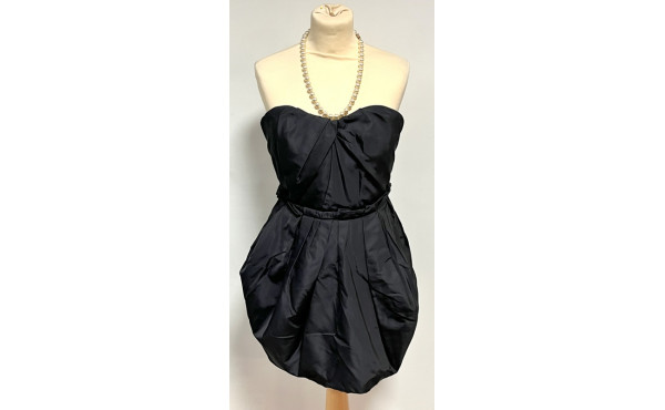 MARC JACOBS - Robe bustier en soie noire