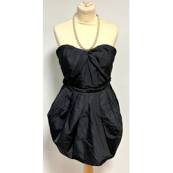 MARC JACOBS - Robe bustier en soie noire