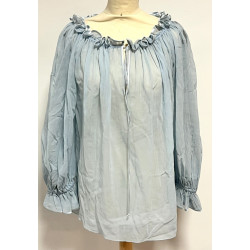 MARC JACOBS - Blouse bleu ciel en soie e
