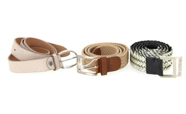 Lot de 3 ceintures femme dont 2 modèles 