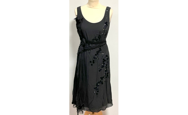 JOHN GALLIANO - Robe de soirée noire ave