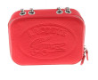 LACOSTE - Petit sac à main en cuir rouge