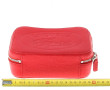 LACOSTE - Petit sac à main en cuir rouge