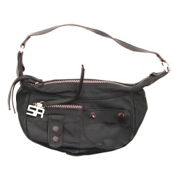 SONIA RYKIEL - Petit sac en cuir brun fo