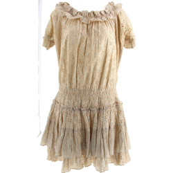 MARC JACOBS - Robe beige 100% coton en c