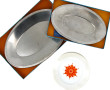 9 assiettes à dessert en porcelaine blan