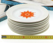 9 assiettes à dessert en porcelaine blan