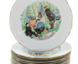 LIMOGES pour KANTERBRAU - 9 assiettes en
