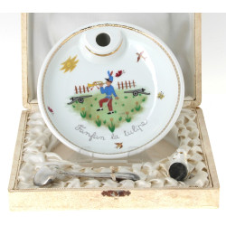 LIMOGES - Assiette à bouillie "Fanfan la