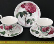 7 tasses et 7 sous-tasses en porcelaine 
