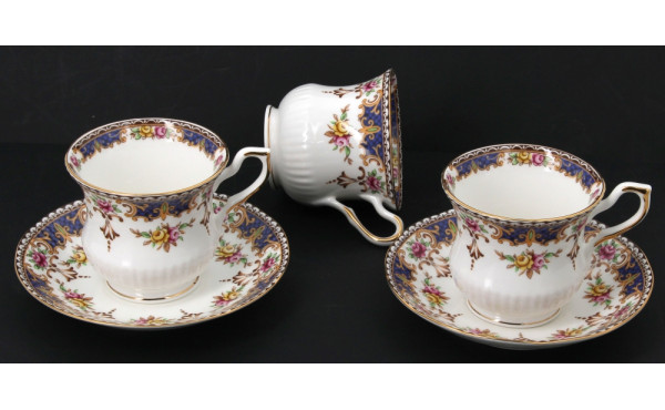 WINDSOR - 8 tasses et 8 sous-tasses en p
