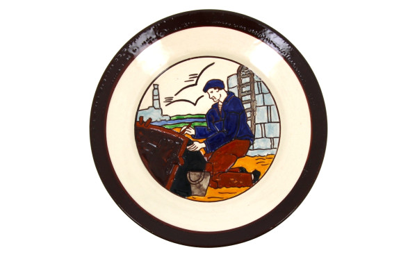 RENAUD HB Quimper - Plat en faïence poly