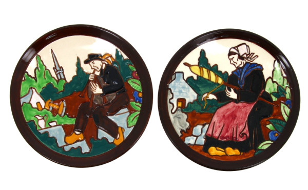 RENAUD HB Quimper - Deux assiettes en fa