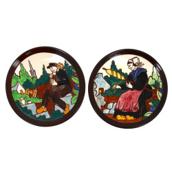 RENAUD HB Quimper - Deux assiettes en fa