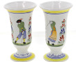 HENRIOT QUIMPER France - Paire de vases 