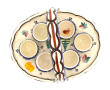 HB QUIMPER - Oeufrier en forme de panier