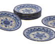 HB QUIMPER - 9 assiettes à gâteaux en fa