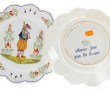 HB Henriot Quimper France - Paire d'assi