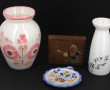 QUIMPER - Deux vases en Quimper, l'un en