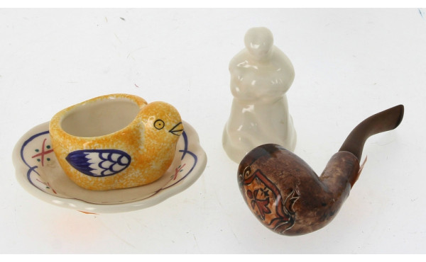 QUIMPER - Lot de 3 petites pièces : suje