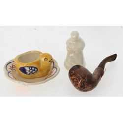 QUIMPER - Lot de 3 petites pièces : suje