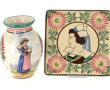 HB Quimper - Vase à décor d'une tricoteu