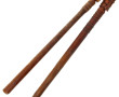 Fléau ancien en bois : on y joint 2 pied