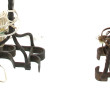 Fléau ancien en bois : on y joint 2 pied