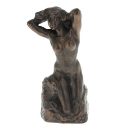 Statuette d'après Rodin en résine patine