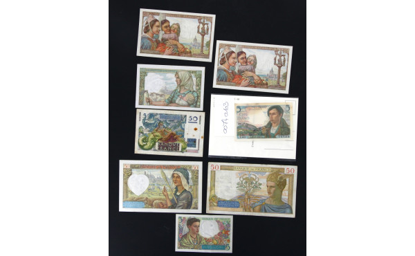 Lot de billets France des années 40 (3 b
