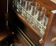 Meuble-bar style marine en acajou et lai
