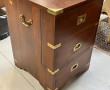 Meuble-bar style marine en acajou et lai