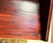 Ensemble de bureau en bois teinté acajou