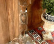 Sellette bretonne en bois sculpté, monta