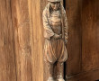 Sellette bretonne en bois sculpté, monta