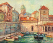 KUBUROYSKI (Xxème) "Venise", huile sur t
