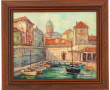 KUBUROYSKI (Xxème) "Venise", huile sur t