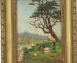 Ecole début Xxème "Jeune gardienne de ch